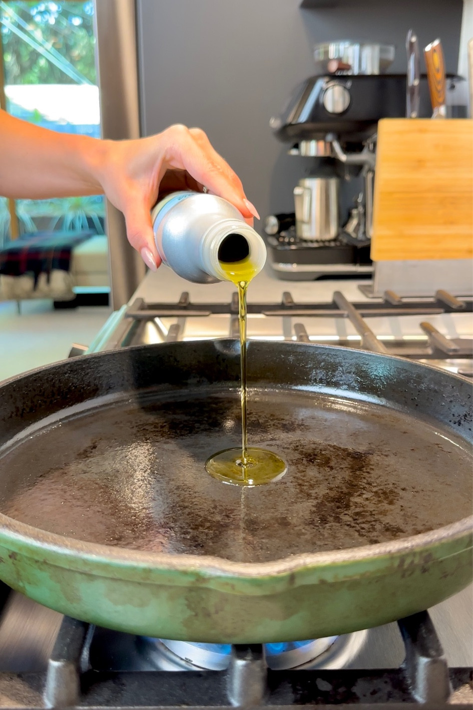 My favorite 12 inch enameled cast iron skillet. Comes in 3 pretty colors - I love the green!

#LTKhome