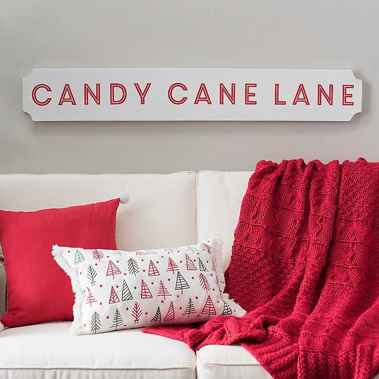 New! Candy Cane Lane Christmas Plaque | Kirkland's Home