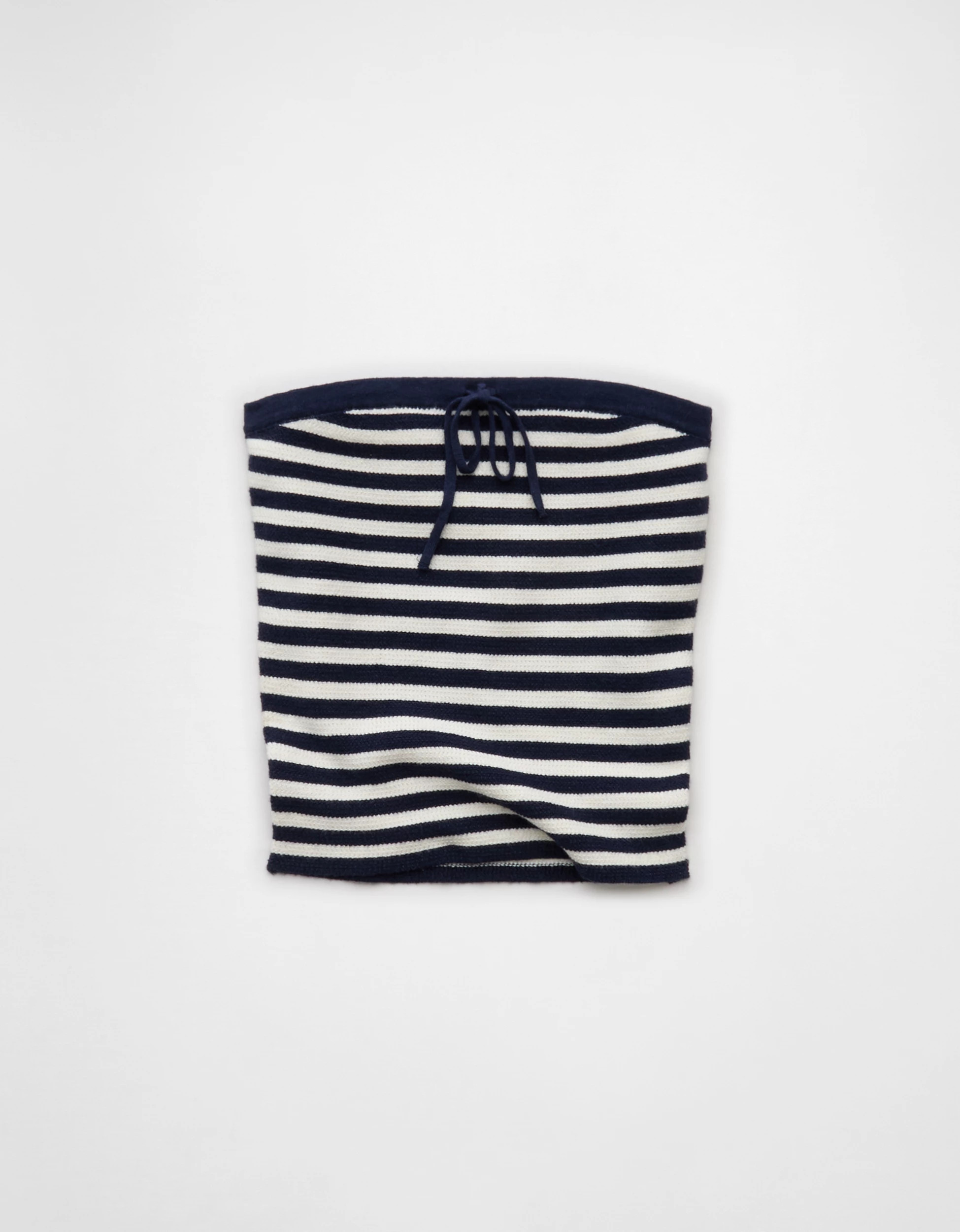 AE Fitted Tie-Front Sweater Tube Top | American Eagle Outfitters (US & CA)