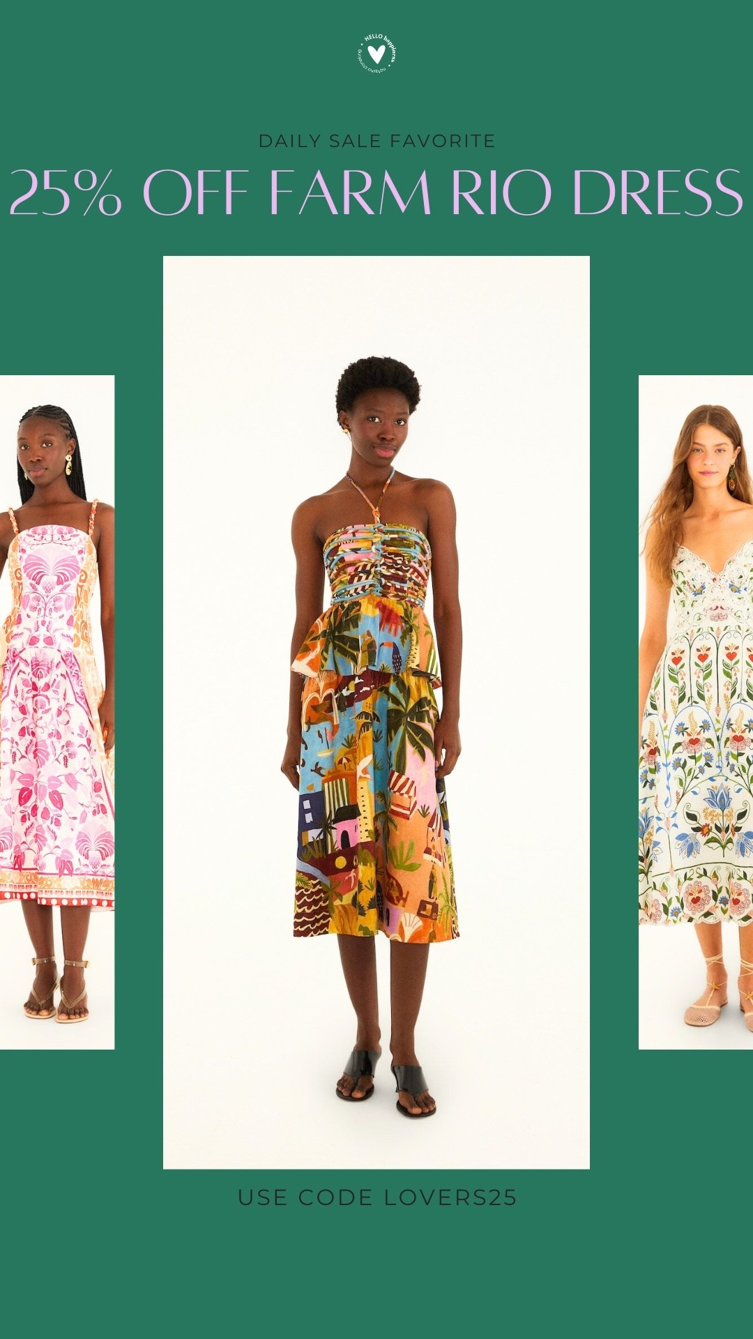 🌺 25% off Farm Rio dresses! Use code LOVERS25 and bring some color into your closet.

#LTKSaleAlert #LTKootd #LTKSeasonal