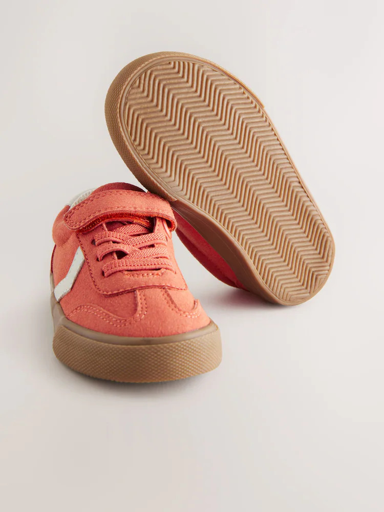 Red Standard Fit (F) Touch Fastening Elastic Lace Trainers | Next US