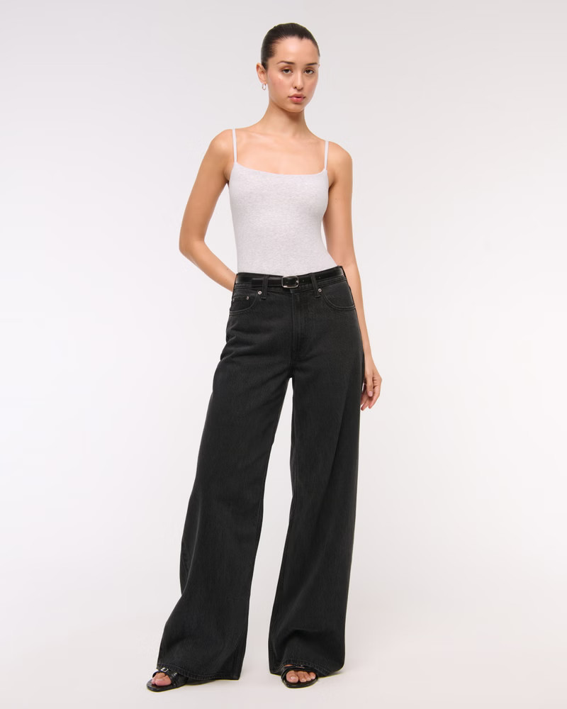 Women's Bra-Free 90s Cami Bodysuit | Women's Tops | Abercrombie.com | Abercrombie & Fitch (US)