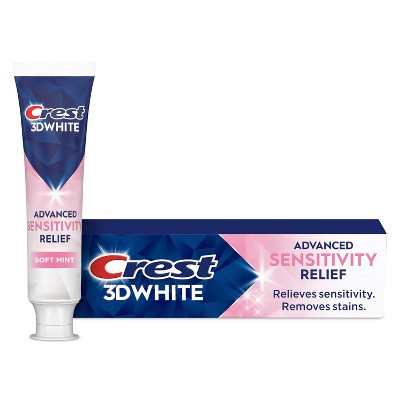Crest 3D White Advanced Sensitivity Relief Toothpaste - 3.3oz | Target