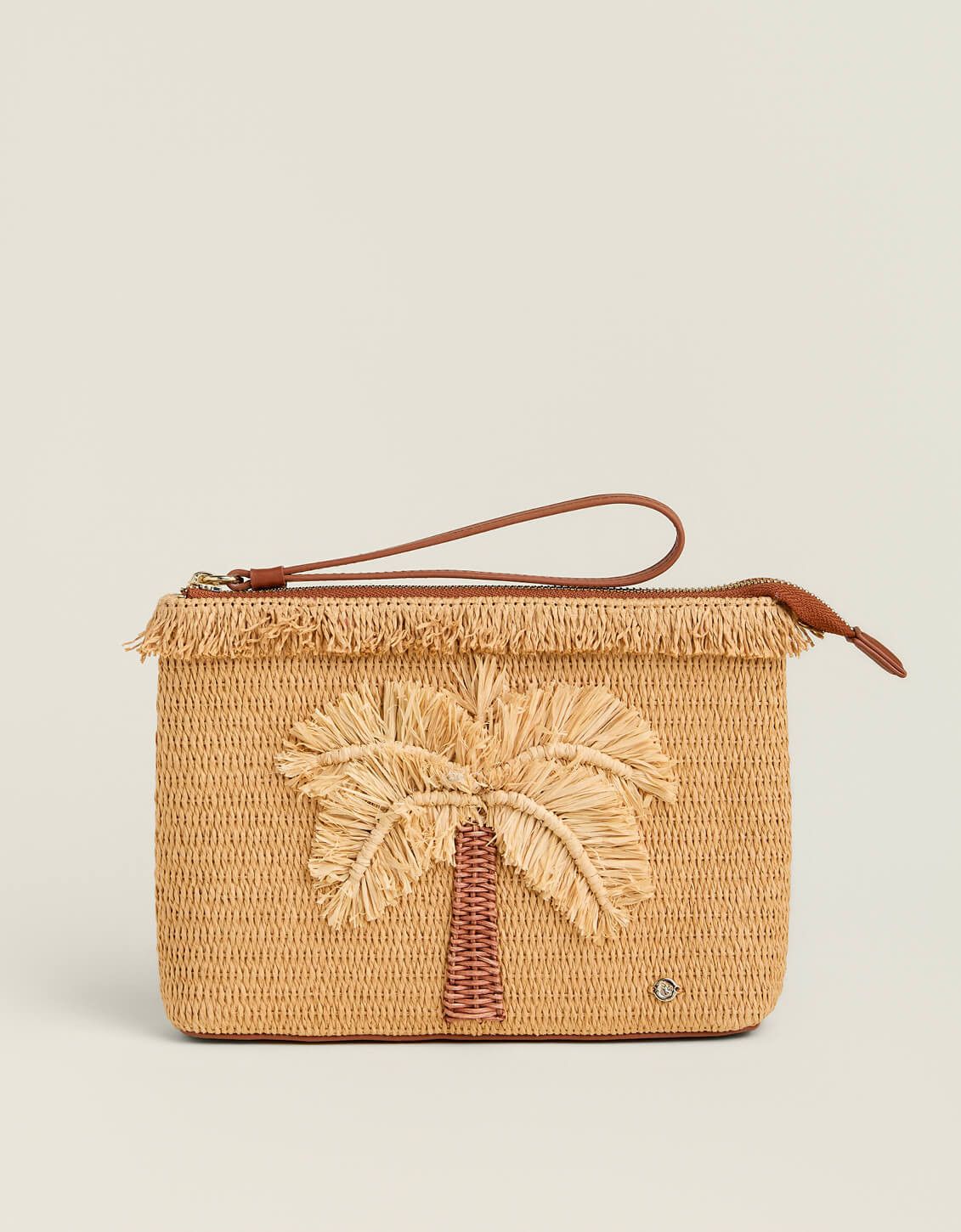 Straw Fringe Carina Wristlet Flagler Resort Palm | Spartina 449