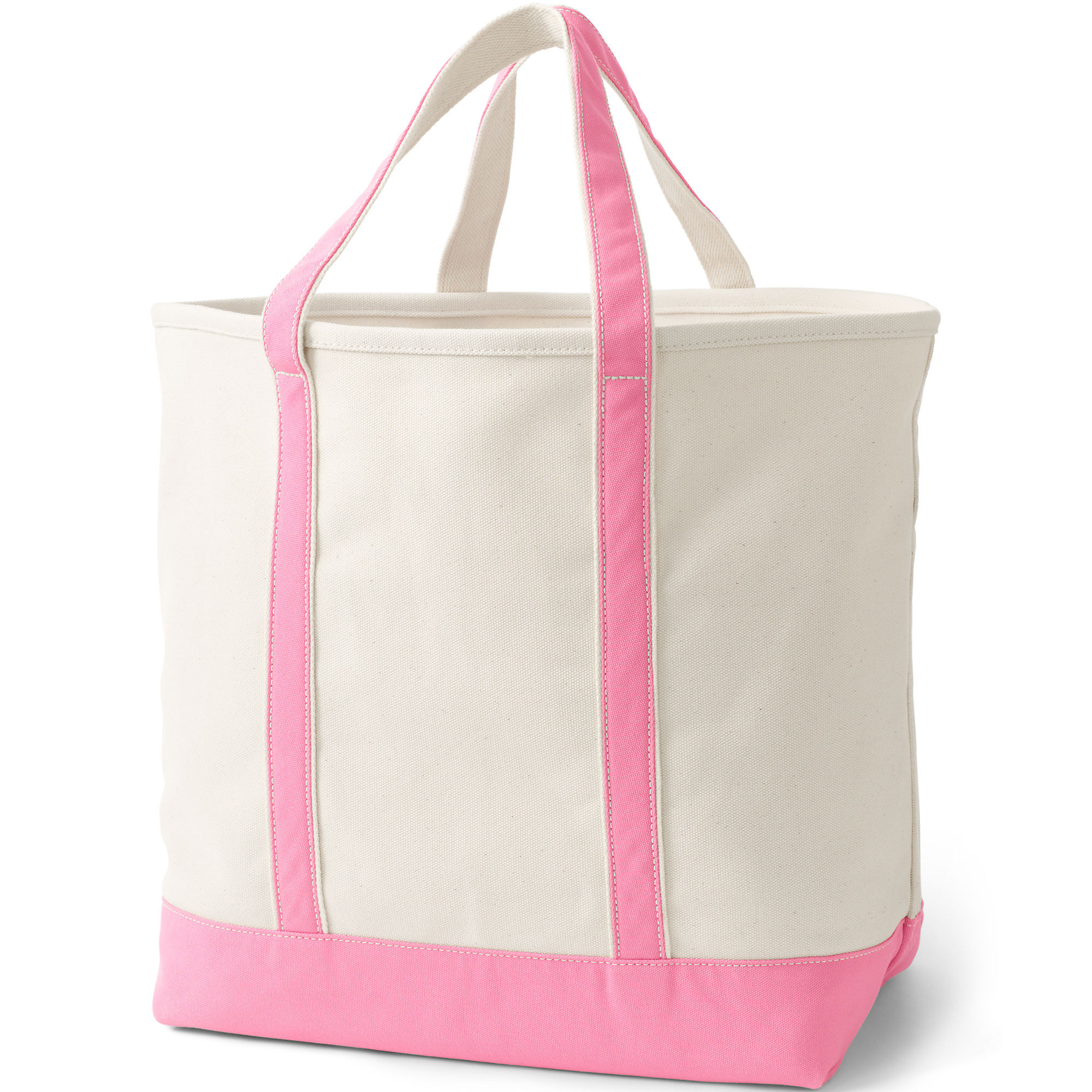Extra Large Natural 5 Pocket Open Top Canvas Tote Bag | Lands' End (US)