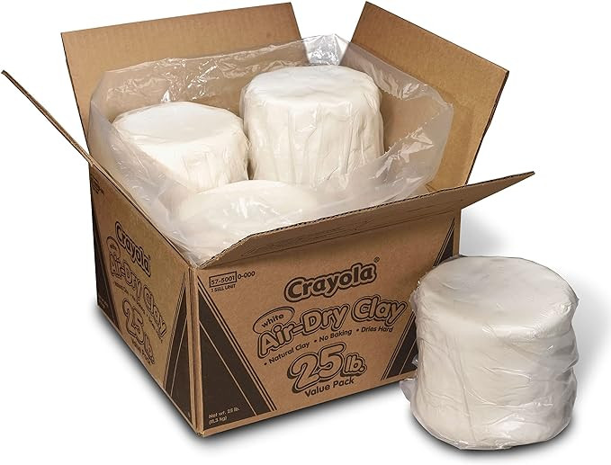 Crayola Air Dry Clay for Kids - White, Modeling Clay for Kids, Arts & Crafts, School Supplies, Te... | Amazon (US)