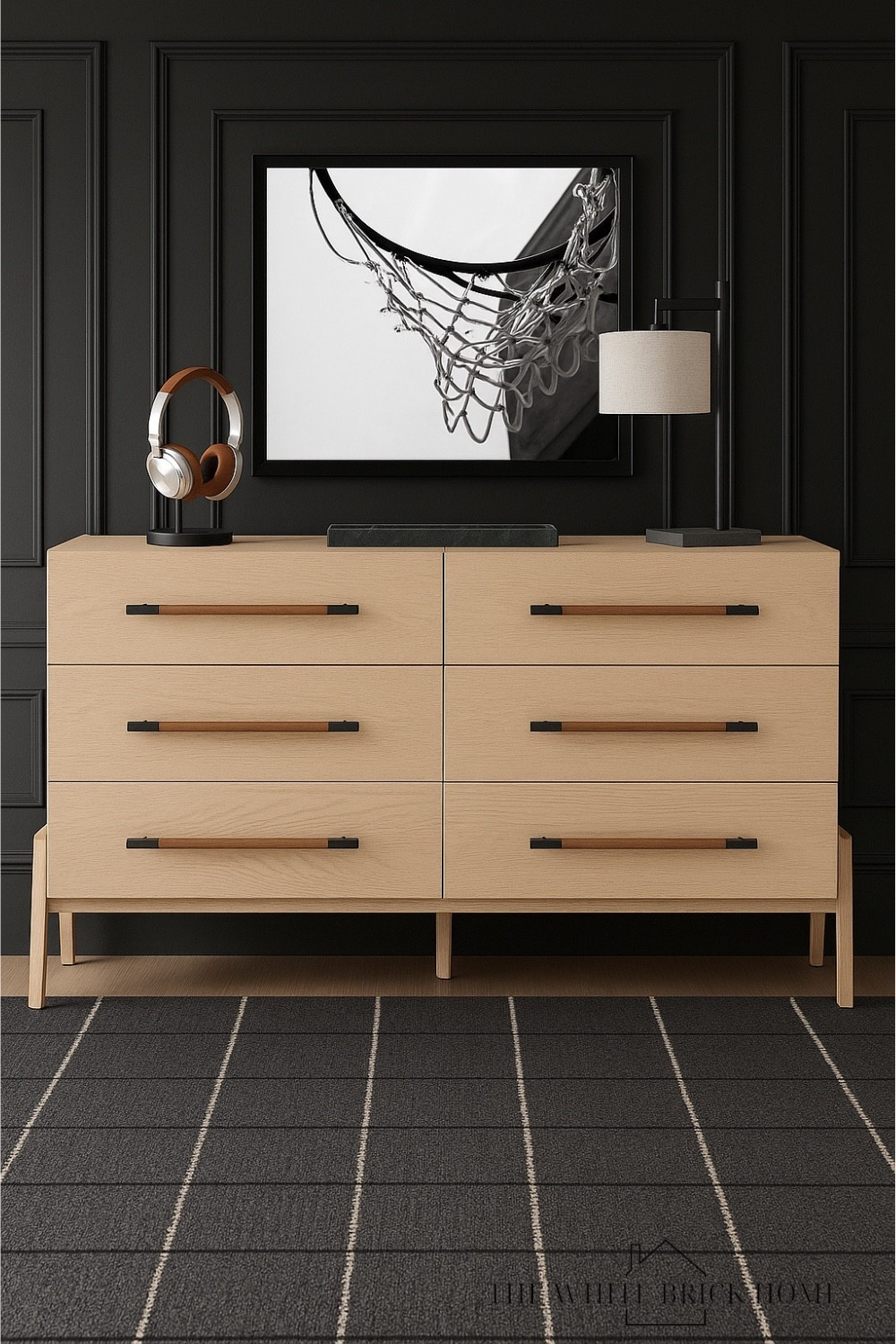 A moment where warm oak, deep charcoal walls, and sports artwork create the perfect balance of style and personality. 

🖤🖤

Boys room, boys room dresser, kids room, kids bedroom, boys room storage, boys room wall art, boys room decor, boys room lamp, boys room design ideas, boys room area rug, rug, boys room theme, basketball, basketball wall art, basketball room decor, basketball room ideas, home decor design, bedroom design, teen boy, teen boy bedroom, bedroom, Wayfair, minted, pottery barn teen 


#LTKKids #LTKSaleAlert #LTKHome