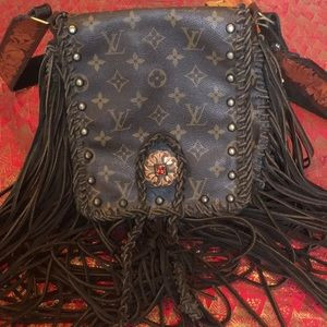 AUTHENTIC LOUIS VUITTON Leather & Vodka Revamp Crossbody Handbag | Poshmark