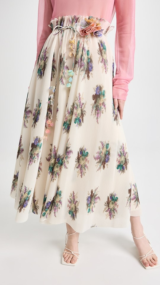 Zimmermann Pleated Midi Skirt | SHOPBOP | Shopbop