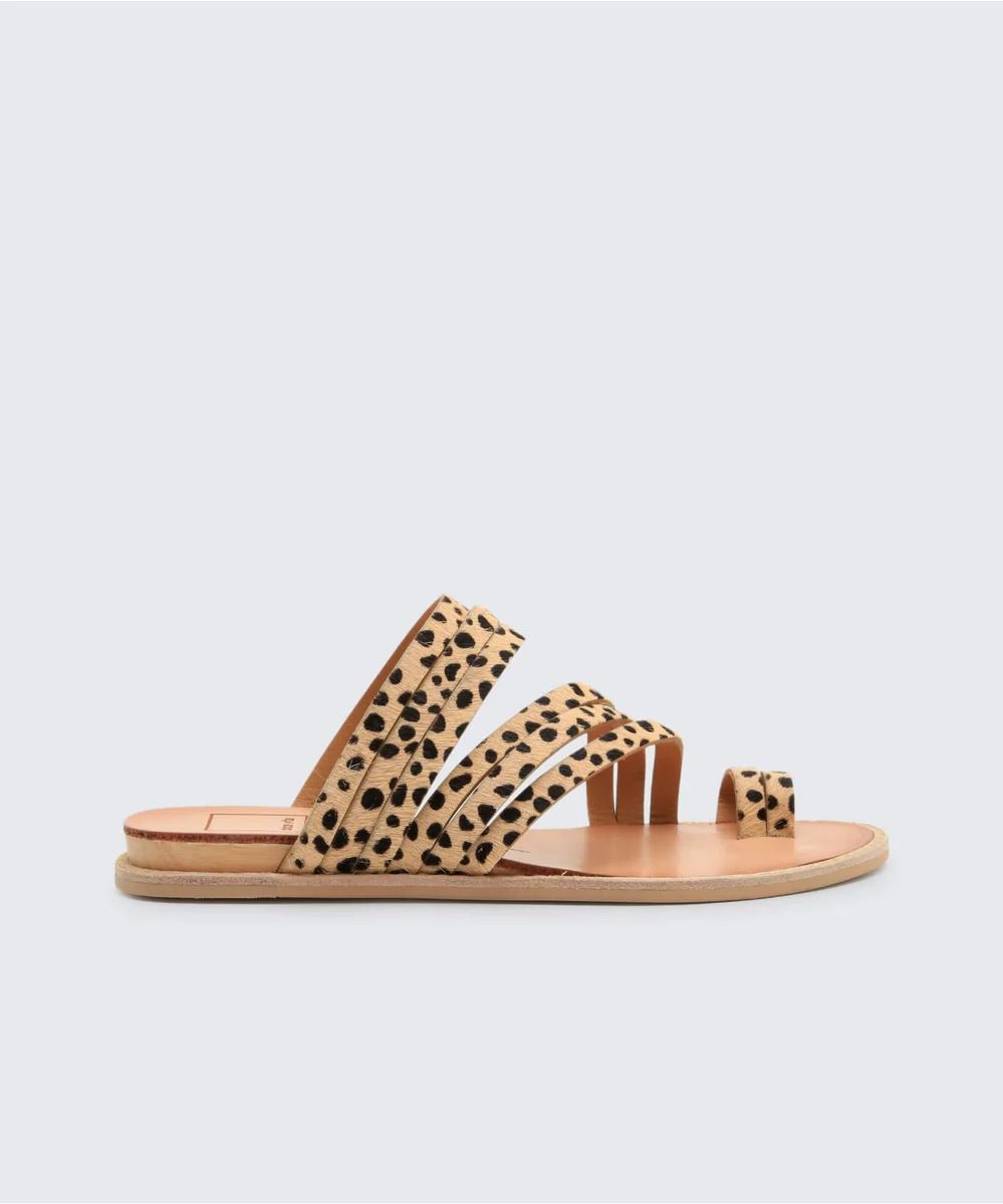 NELLY SANDALS IN LEOPARD | DolceVita.com