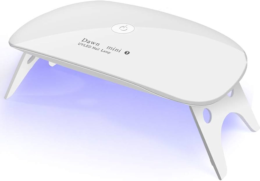 Kepma UV LED Nail Dryer Mini lamp Portable Curing Light for Gel Nail Polish,6w(White) | Amazon (US)