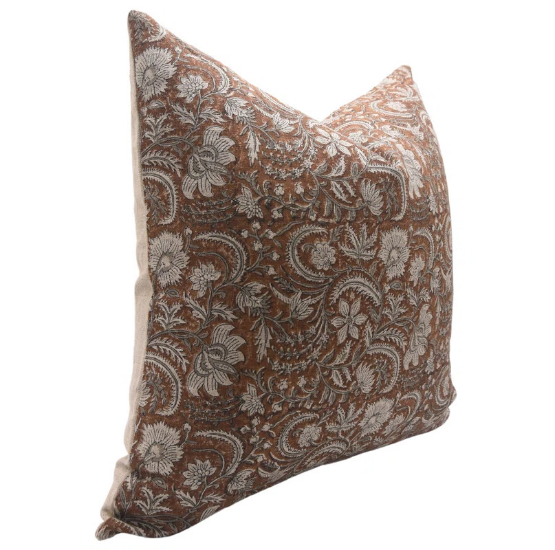 Floral Linen Indoor/Outdoor Pillow Cover | Wayfair North America