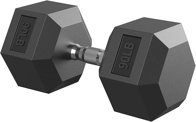 Hex Dumbbell Set, 2.5-125 lb Rubber Encased Exercise & Fitness Dumbbells, Weights Dumbbells Set o... | Amazon (US)