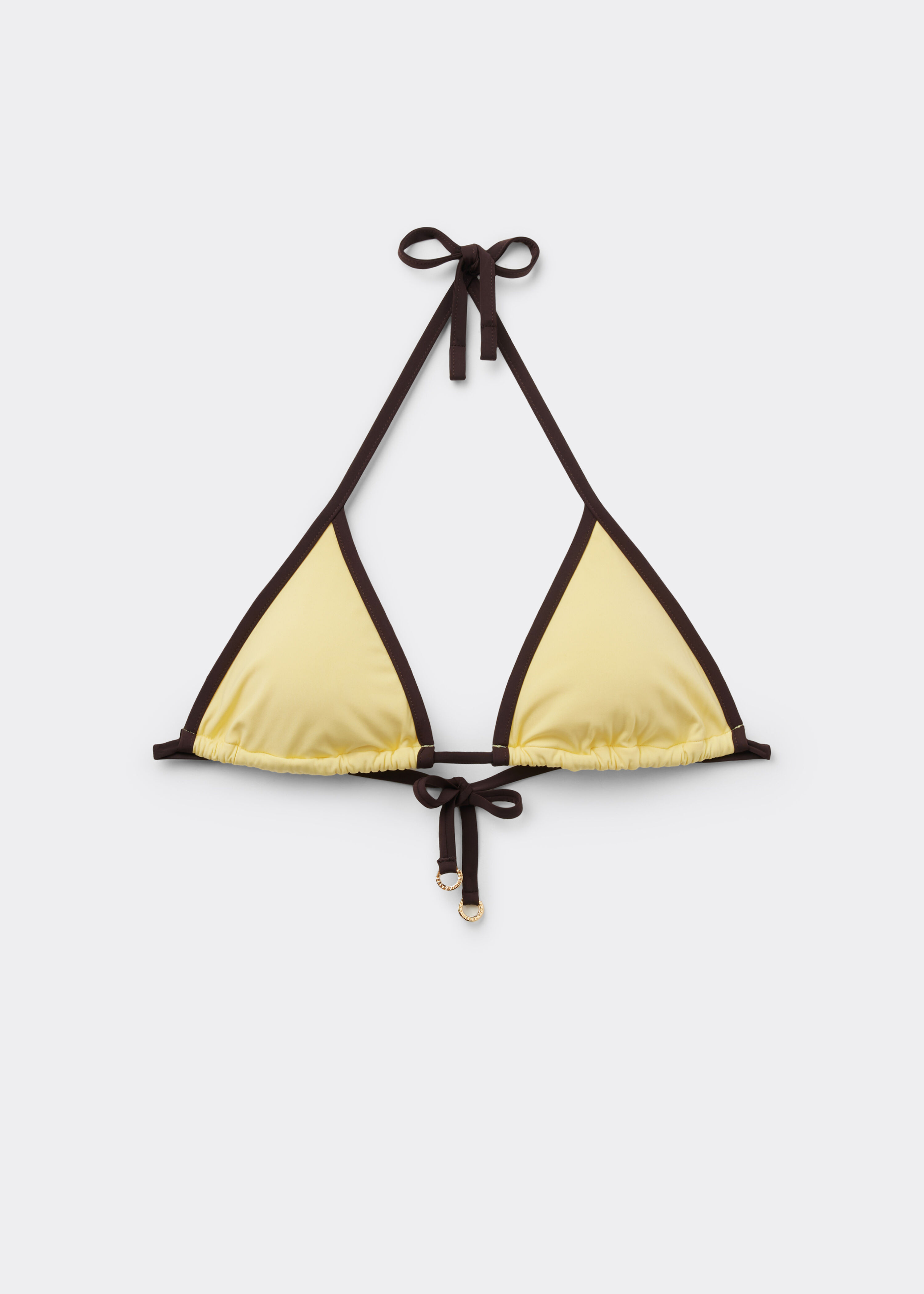 Triangle Swimsuit Top Bicolor Piping | Calzedonia US