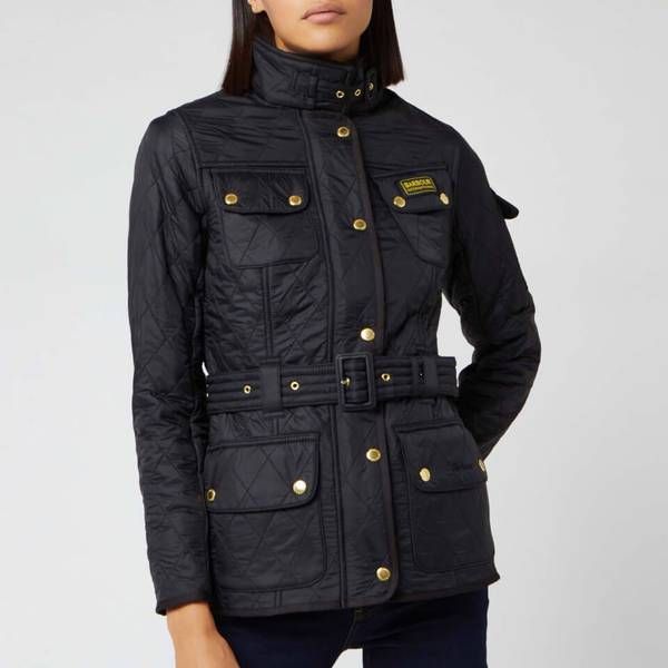Barbour International Women's Polarquilt Jacket - Black | Coggles (Global)