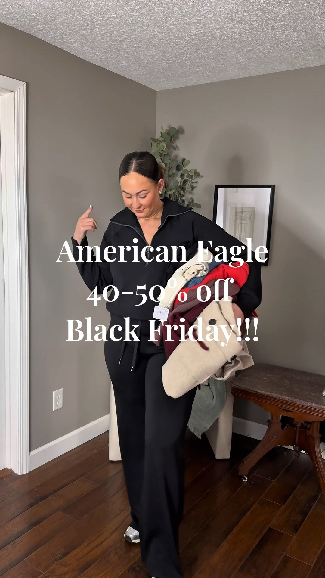 American Eagle try on haul - 40-50% off everything for Black Friday!! 

Wearing large in all tops, dresses, & skirts!
Wearing 14long in jeans

American Eagle sale
American Eagle outfitters
American Eagle holiday outfits
American Eagle jeans

#LTKSaleAlert #LTKCyberWeek