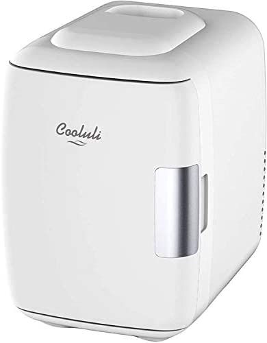 Cooluli Skincare Mini Fridge for Bedroom - Car, Office Desk & Dorm Room - Portable 4L/6 Can Electric | Amazon (US)