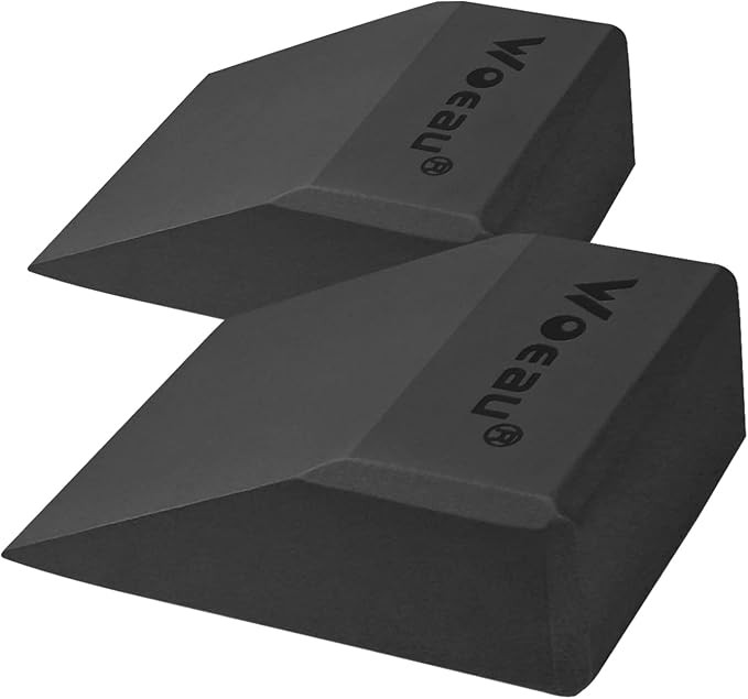 2 Pack Non-Slip Professional Squat Wedge Blocks - Heel Elevated Ramp for Squats, Calf Raises Plat... | Amazon (US)