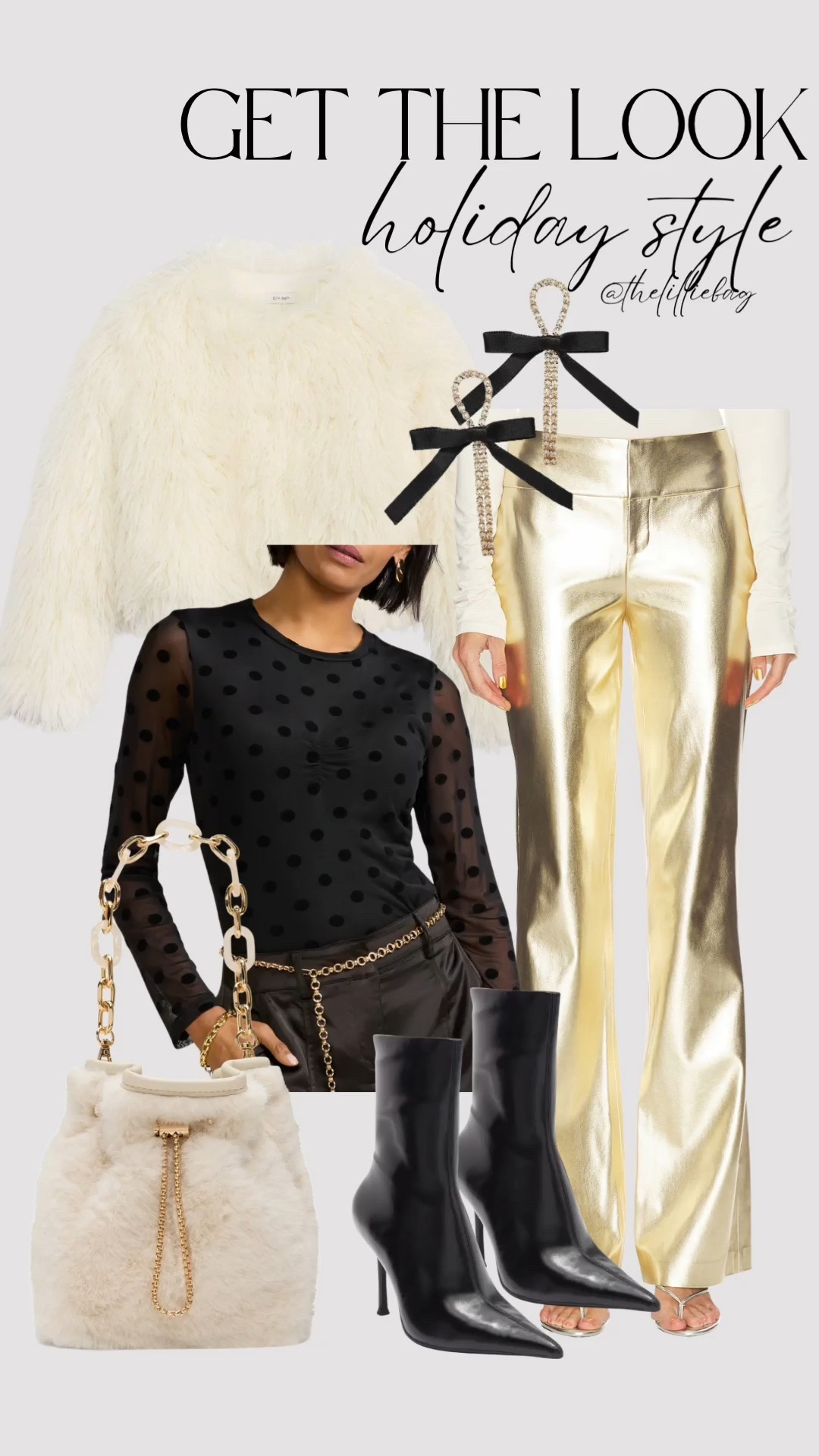 Holiday party style!⭐️🖤 

Holiday style. Metallic. Heels. Boots. Winter outfit  

#LTKSeasonal #LTKHoliday #LTKGiftGuide