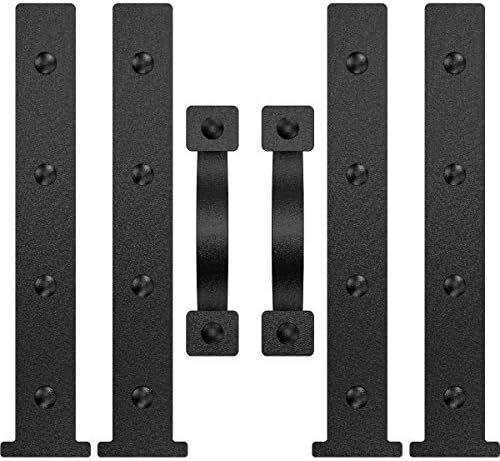 YOGO Magnetic Decorative Garage Door Accents | Faux Hinges Handles Hardware Kit | Black | Amazon (US)