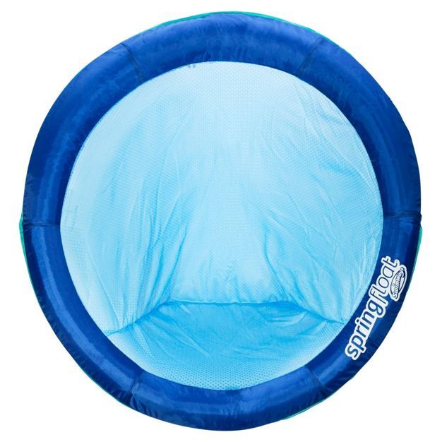 SwimWays Spring Float Papasan Pool Lounger with Hyper-Flate Valve - Blue | Target