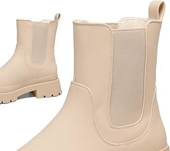 DREAM PAIRS Women's Chelsea Platform Boots Ankle Booties Shoes | Amazon (US)