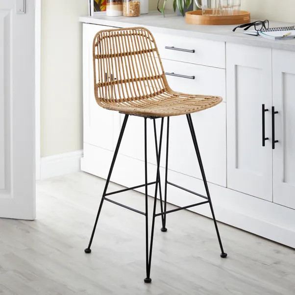 Pax Bar Height Stool, Rattan | Dunelm (migrated)