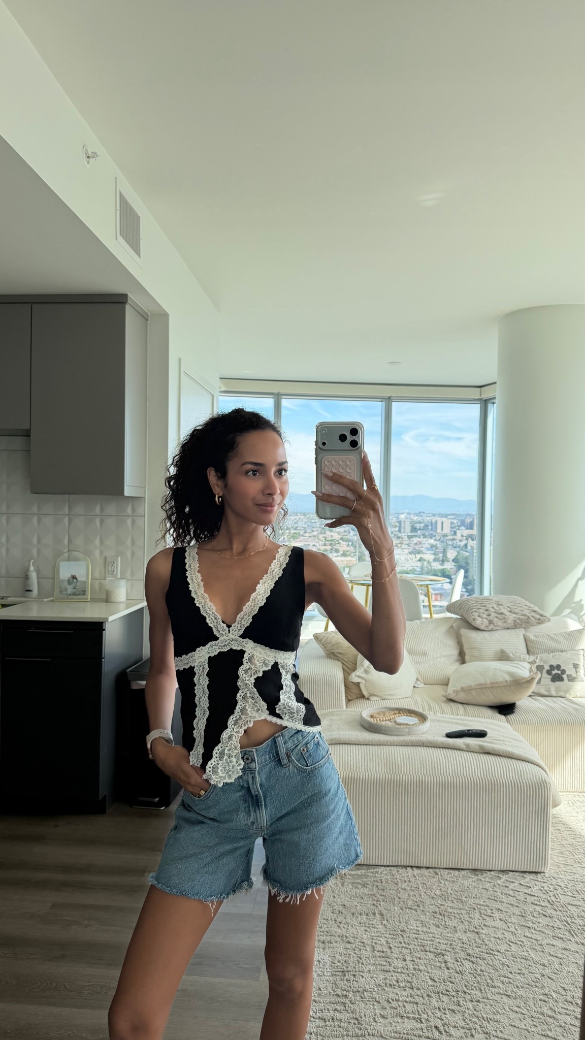 Casual summer outfit ft. @abercrombie mom shorts ☀️ 

Top: XS
Shorts: 23 

Abercrombie sale, summer outfits, beach vacation outfits, denim shorts

#LTKxAbercrombie #LTKootd #LTKSeasonal