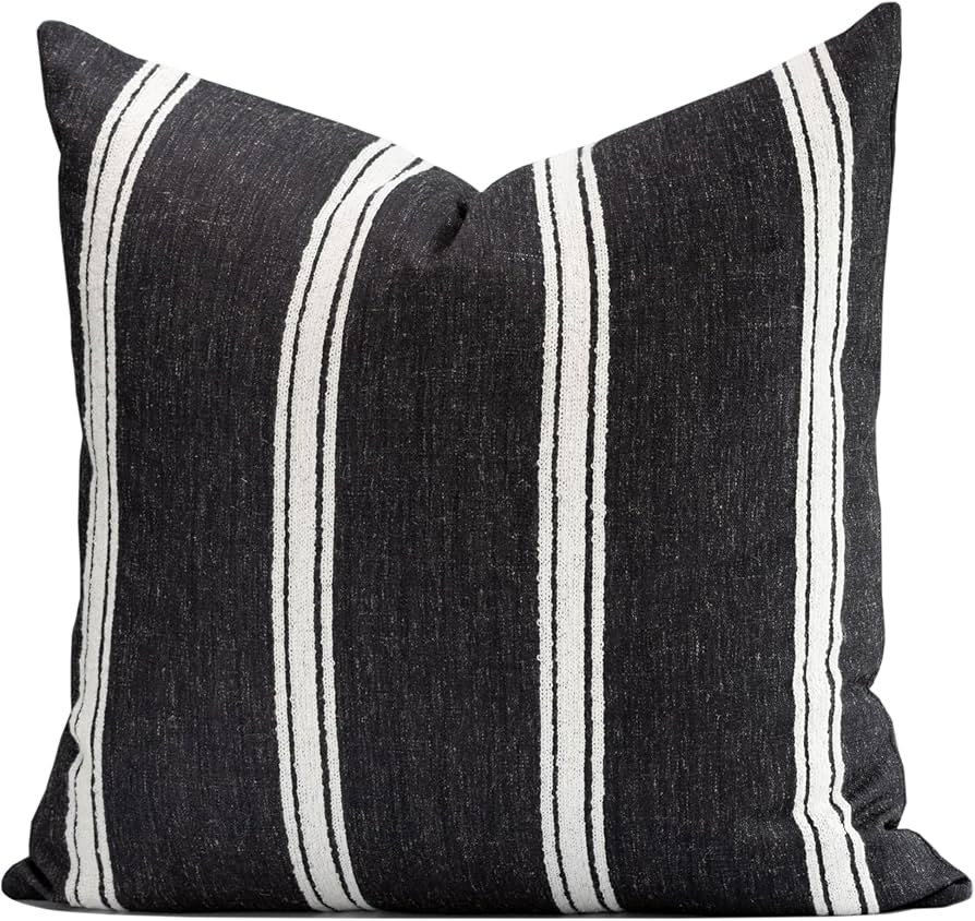 Crumbs Home Modern Farmhouse Fall Linen Indoor Outdoor Throw Pillow Cover Only, 20"x20" Water Rep... | Amazon (US)