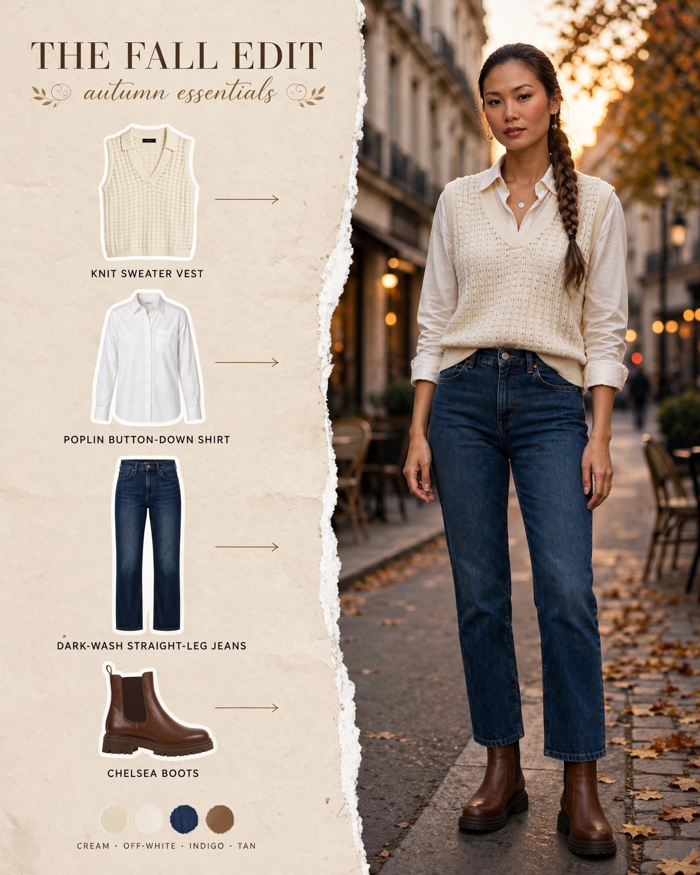 Cream Sweater Vest & Denim — Shop my look below! #StyledBySarah #FallFashion #LTKFinds
Affiliate links — I earn from qualifying purchases 

 