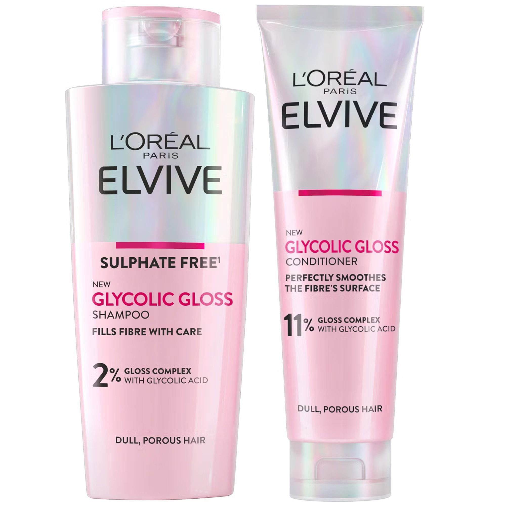 L'Oréal Paris Elvive Glycolic Gloss Shampoo and Conditioner Set for Dull Hair | Look Fantastic (CN)