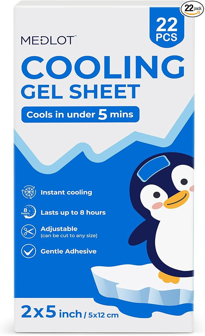 LotFancy Fever Patch for Kids, 22 Sheets, Fever Reducer, Baby Cooling Pads, Gel Cool Patch for Fe... | Amazon (US)