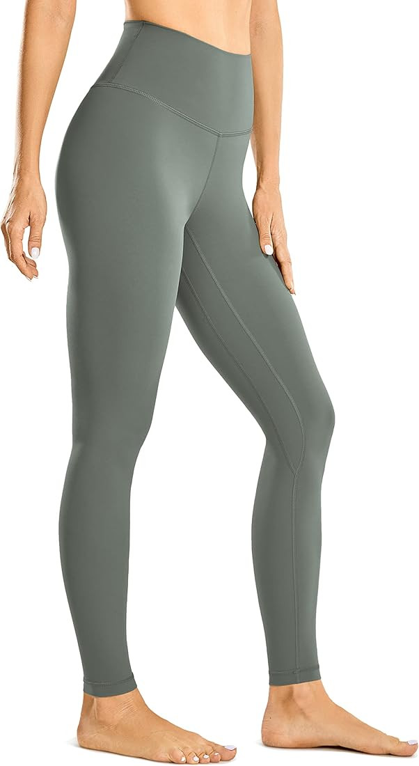 CRZ YOGA Womens Brushed Naked Feeling Workout Leggings 28"- High Waisted Gym Compression Tummy Co... | Amazon (US)