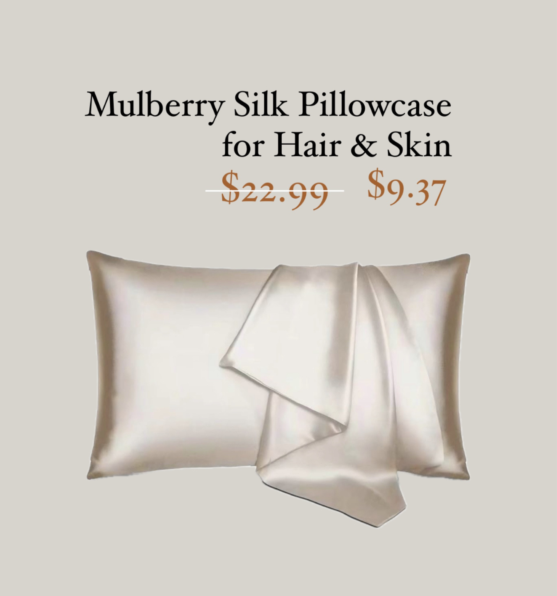 Mulberry silk pillowcase AMAZON SALE! 

#LTKSpringSale #LTKbeauty #LTKhome