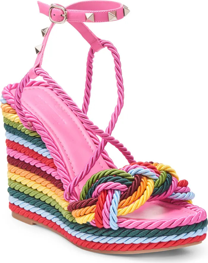 Rockstun Torchon Rainbow Platform Wedge Sandal | Nordstrom