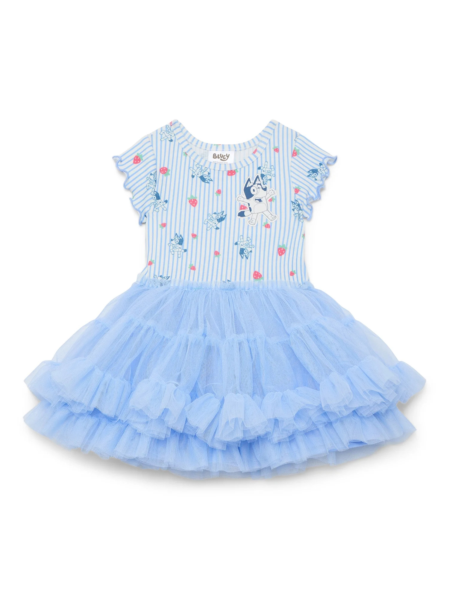 Bluey Toddler Girls Graphic Tutu Dress with Short Sleeves, Sizes 12M-5T | Walmart (US)
