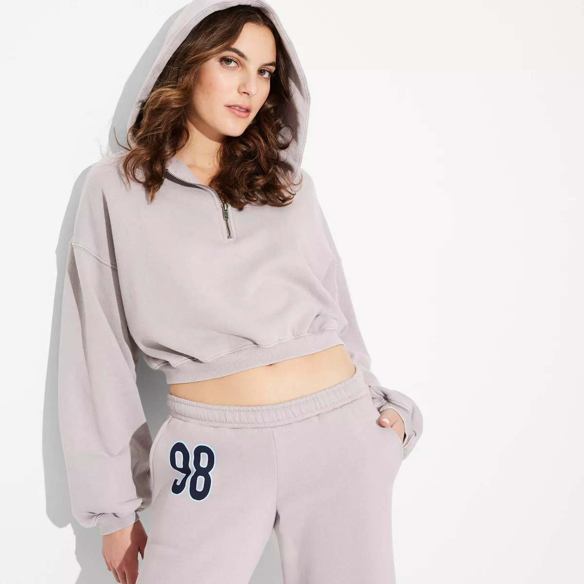 Women's Quarter Zip Hoodie Sweatshirt - Wild Fable™ | Target