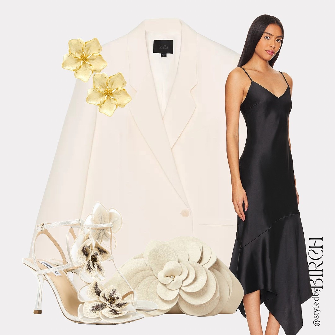 Black-tie wedding guests inspiration 🥂🤍💍✨

Blazer - Zara - 2010/729/721
Bag - VANINA
Rendez-Vous Clutch Bag in Leather

#LTKstyletip #LTKsummer #LTKwedding