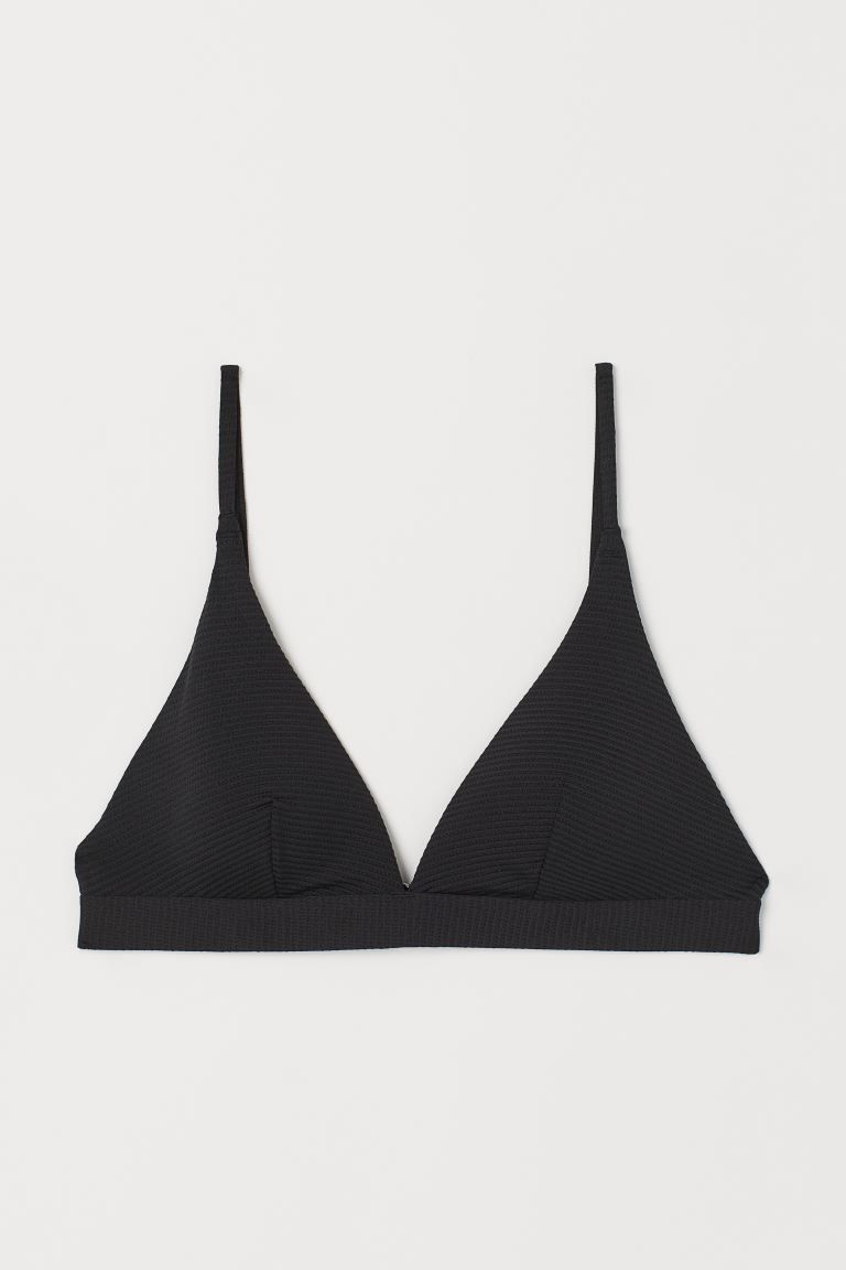 Wattiertes Triangel-Bikinitop | H&M (DE, AT, CH, NL, FI)