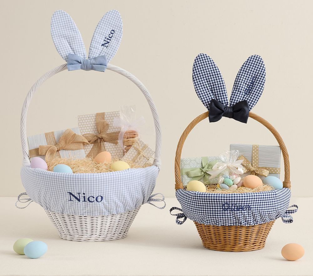 Gingham Bunny Ears Handle Accessory | Pottery Barn Kids