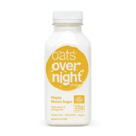 Oats Overnight Maple Brown Sugar Protein Overnight Oatmeal Shake, 2.1 oz, 1 Count | Walmart (US)