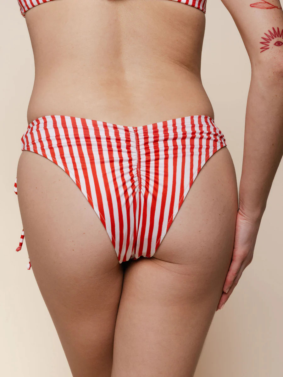 Ruched Tie Bottoms in Lucia | Kitty & Vibe