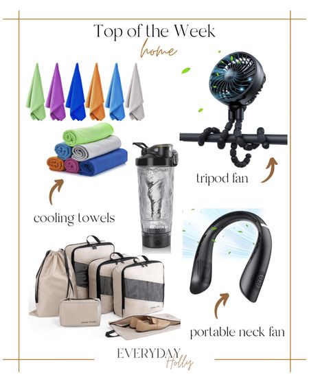 Top Home Finds of the Week

Cooling towels  Tripod fan  Electric shaker bottle  Compression packing cubes  Portable neck fan  Back-to-school  Travel essentials  Vacation staples  Exercise necessities Stroller accessories Summer cool down  

#LTKBacktoSchool #LTKhome #LTKtravel