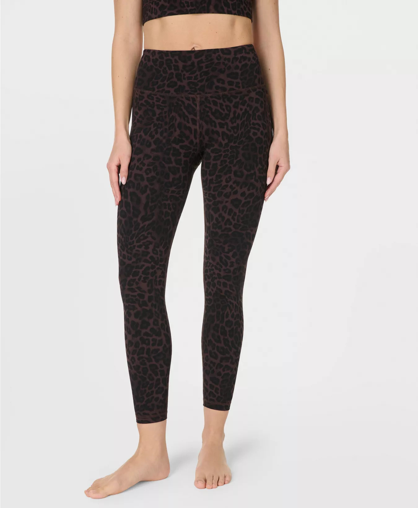 Ultimate Studio 7/8 Yoga Leggings - Brown Leopard Skin Print | Women's Leggings | Sweaty Betty | Sweaty Betty UK