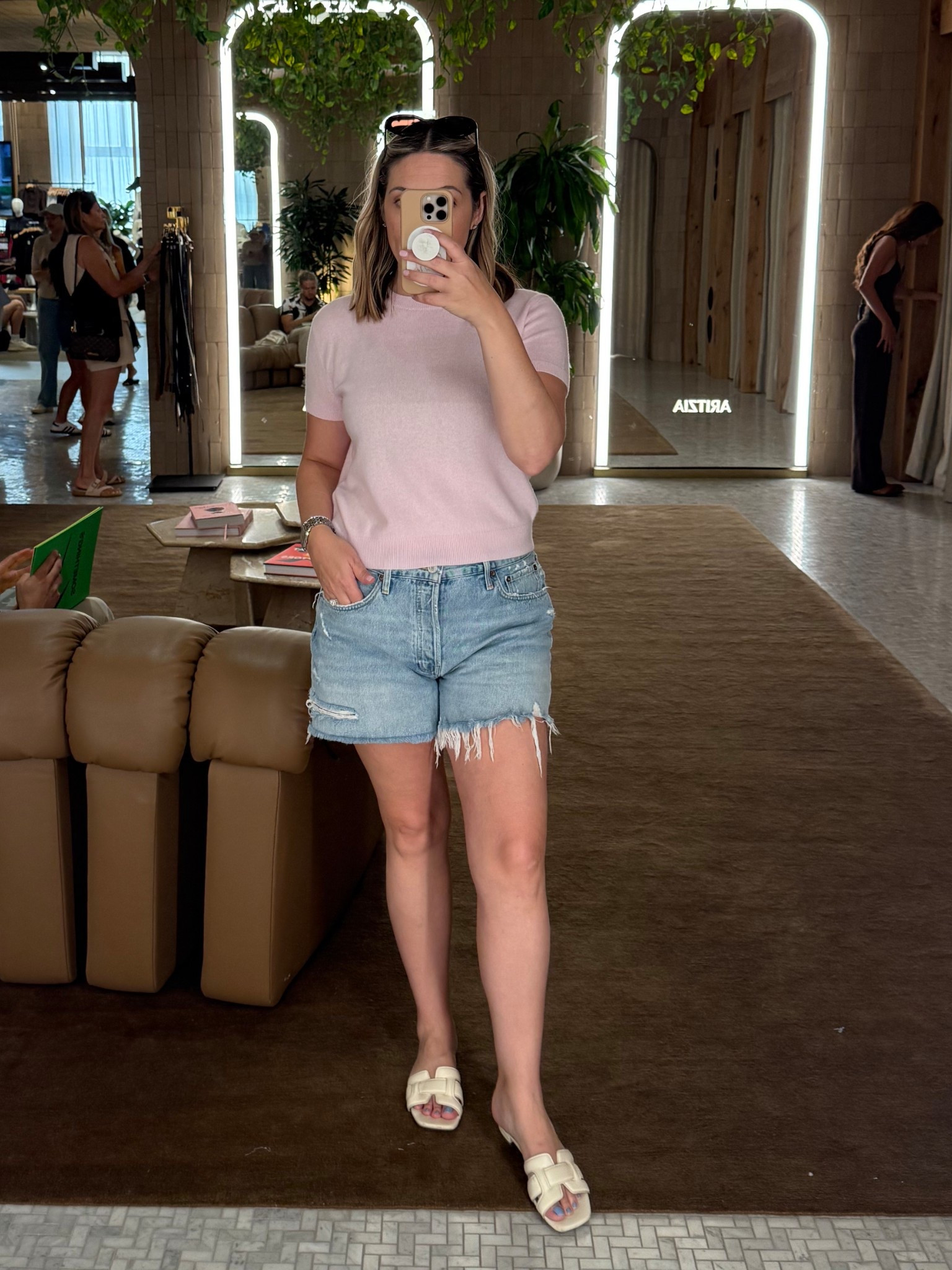 Cutest pink short sleeve cardigan!  Did not get but love the color and it's cashmere so very good quality and so soft.   Great for summer to fall transition.  


#LTKStyleTip #LTKWorkwear #LTKShoeCrush