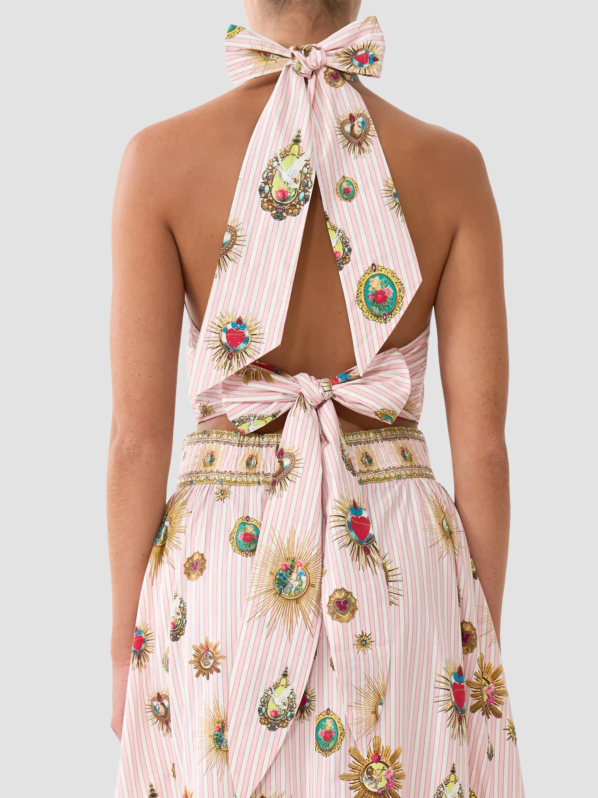 Camilla Painted Reversible Halter Crop Top | Saks Fifth Avenue | Saks Fifth Avenue