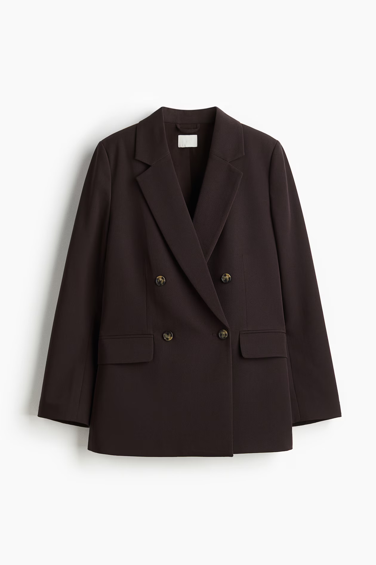 Double-Breasted Blazer - Dark brown - Ladies | H&M US | H&M (US + CA)