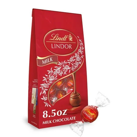 Lindt Lindor Milk Chocolate Candy Truffles 8.5 oz. Bag | Walmart (US)
