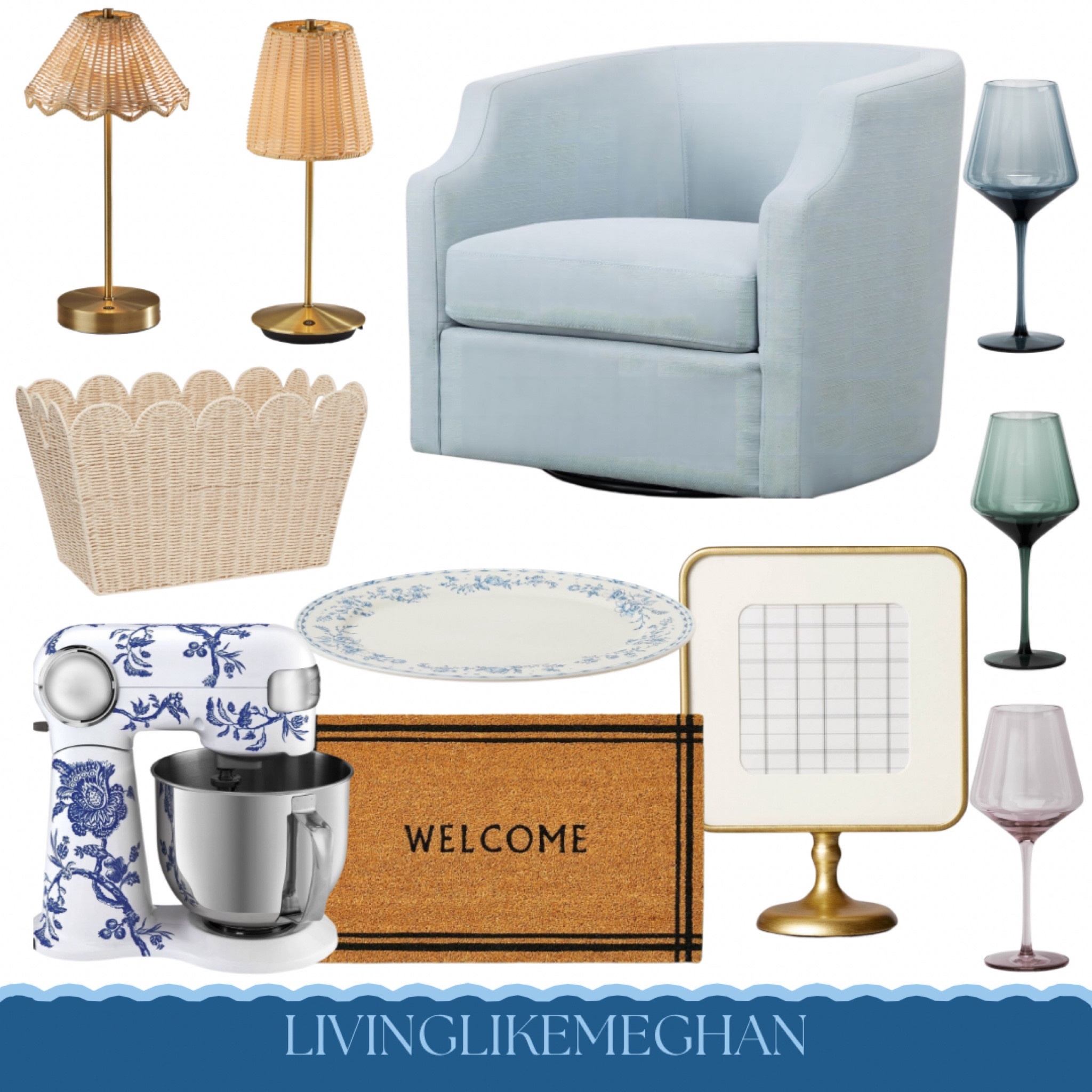 Target early fall/late summer finds





Blue and white, mixer, grandmillennial, welcome mat, gold frame, standing frame, colored glasses, colored wine glasses, stemmed wine glasses, wicker basket, serving dish, target, target home, target style

#LTKSeasonal #LTKSaleAlert #LTKHome