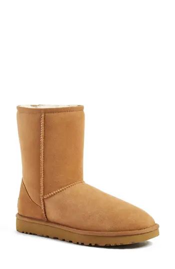 Women's Ugg 'Classic Ii' Genuine Shearling Lined Short Boot, Size 7 M - Brown | Nordstrom